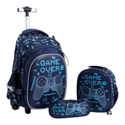 16 Inch Trolley Bag 3 Pcs Set - Game Over